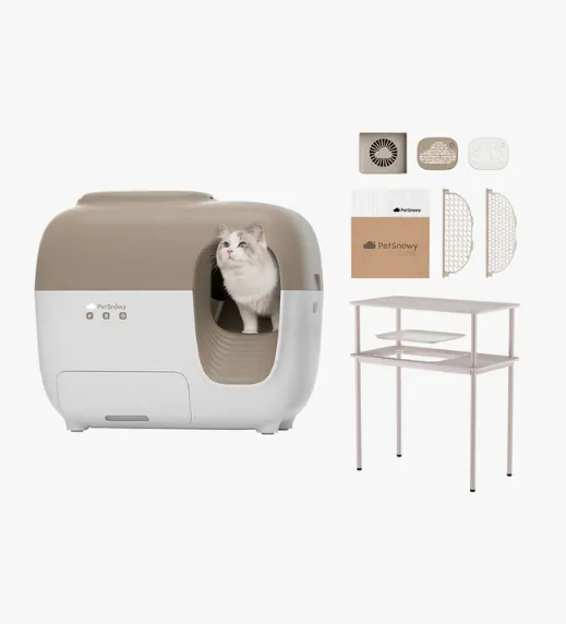 SNOW Plus Litter Box Premium Set and ShelfMate